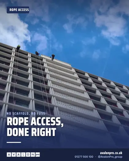 Rope access company post: Rope access, done right