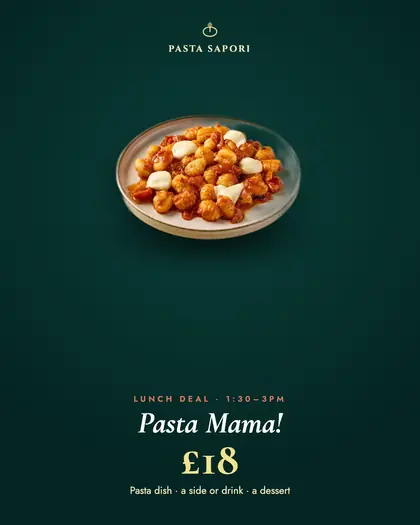 Pasta Sapori post: Pasta Mama lunch deal, £18